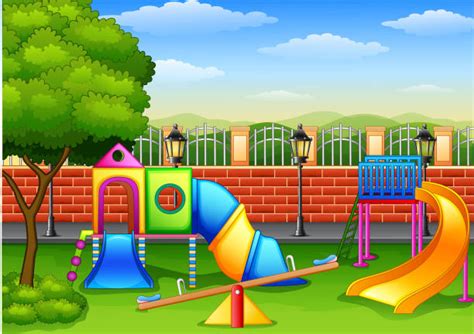 Royalty Free Empty Schoolyard Clip Art Vector Images And Illustrations