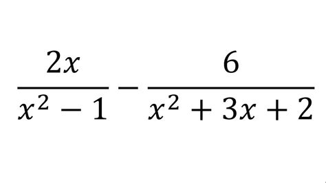 Resta De Fracciones Algebraicas Ejemplo 4 Youtube
