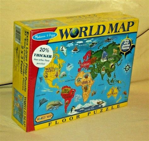The Best Melissa And Doug World Map Jumbo Jigsaw Floor Puzzle Pics