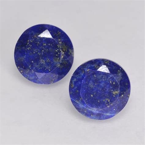 09ct 2 Pcs Deep Egyptian Blue Lapis Lazuli Gems From Afghanistan
