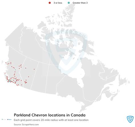 List Of All Parkland Chevron Gas Station Locations In Canada