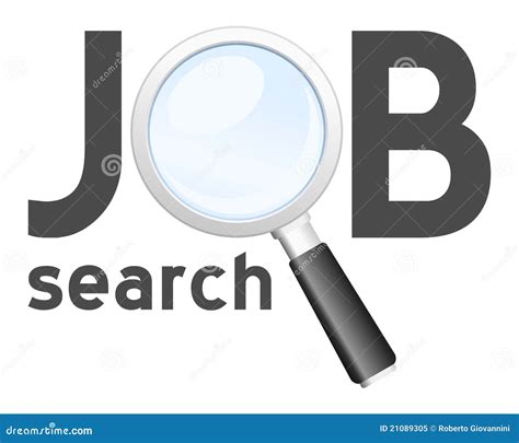 Job Search Logo Stock Vector Illustration Of Transparent 21089305