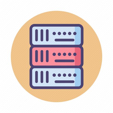 Database Hosting Rack Server Icon Download On Iconfinder