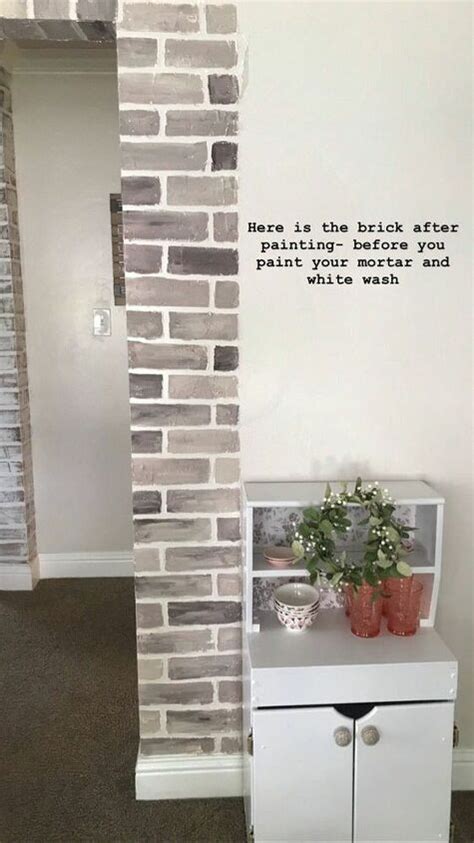 How To Diy Faux Brick Wall Artofit