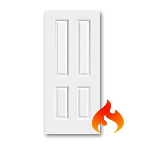Steel 4 Panel Fire Rated Doors Craftwood Products For Builders And