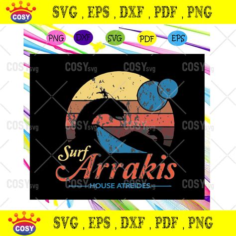 Arrakis Svg Vintage Distressed Surf Svg Dune Svg