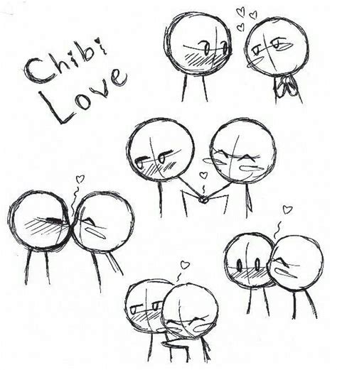 How To Draw A Chibi Couple Kissing