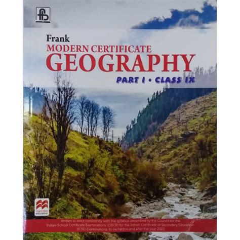 Frank Modern Certificate Geography Class 9 Macmillan Publication