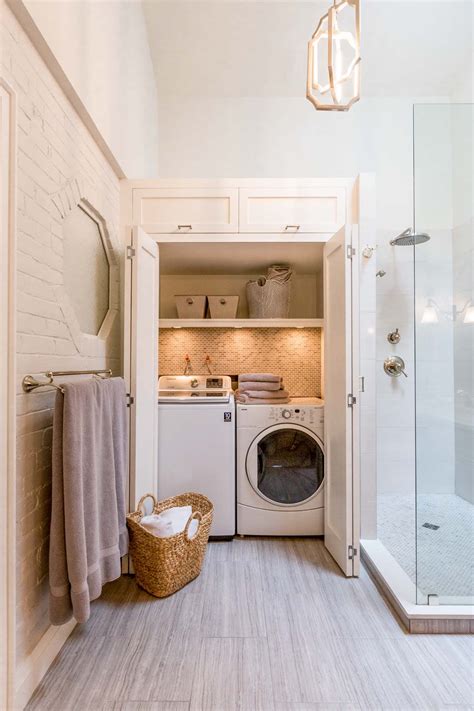 Small Laundry Room Bathroom Combo Home Design Ideas Style