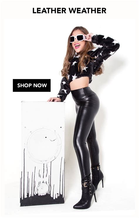 Faux Leather Miss Behave Girls