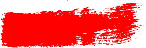 12 Red Grunge Brush Stroke Png Transparent