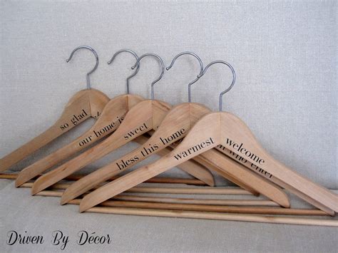Diy Personalized Wood Hangers Driven By Decor