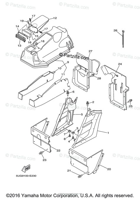 Yamaha Side By Side 2007 Oem Parts Diagram For Side Covers