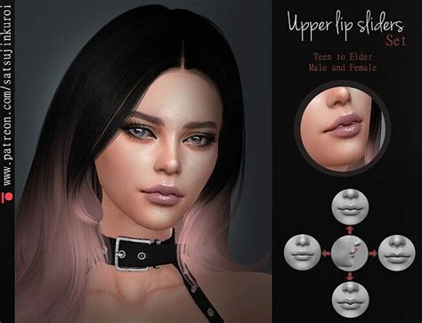 Upper Lip Slider Set At Satsujin Sims 4 Updates
