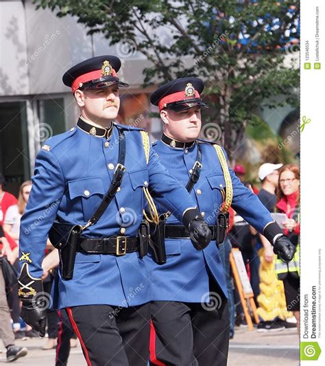 Police Officers In Dress Uniform In Kdays Parade Editorial