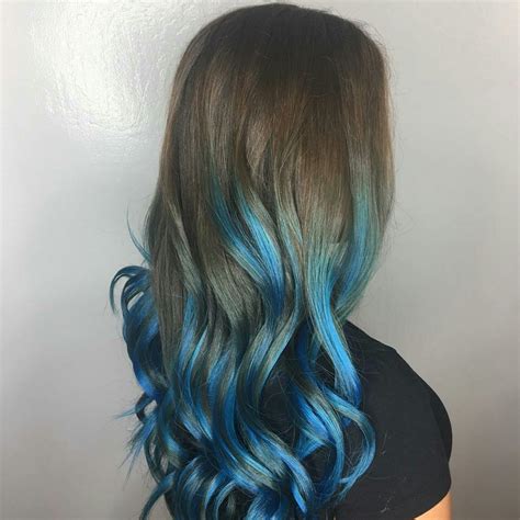 10 Blue Balayage Photos Hairstyles
