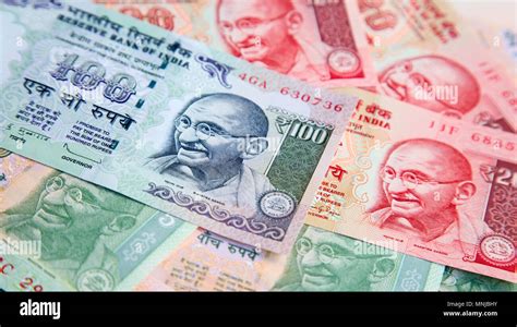 Collection Of The Indian Banknotes Stock Photo Alamy