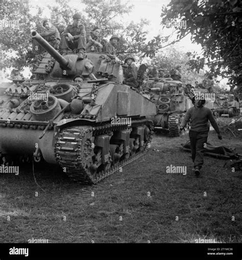The British Army In The Normandy Campaign 1944 Sherman Tanks Of The
