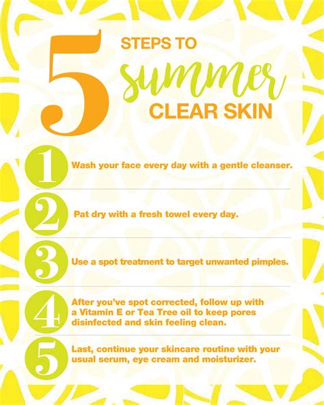 5 Steps To Clear Summer Skin Artofit