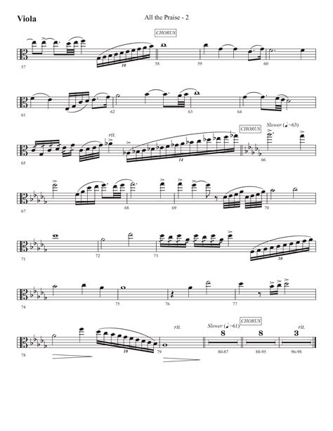 All The Praise Choral Anthem Satb Viola Sheet Music Pdf Prestonwood