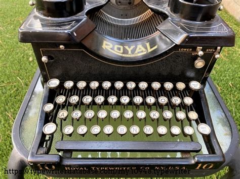 1916 Royal 10 On The Typewriter Database