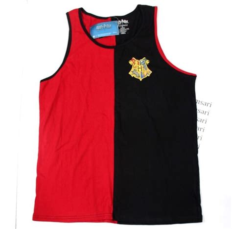 Harry Potter Red Black Colorblock Triwizard Tournament Tank Top Size Xl