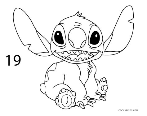 Stitch and color by number mandalas, animals, unicorns, sweets and other free coloring pages. How to Draw Stitch (Step by Step Pictures)