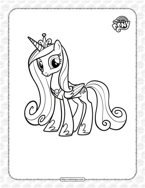 Printable Mlp Princess Cadance Coloring Page Coloring Pages My
