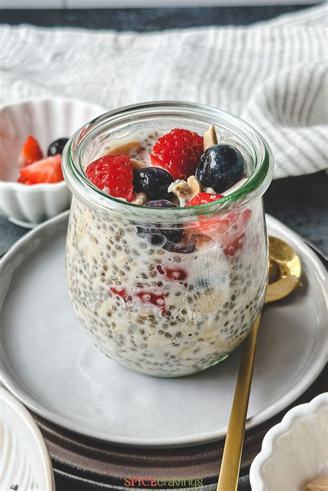 Overnight Oats With Chia Seeds Spice Cravings