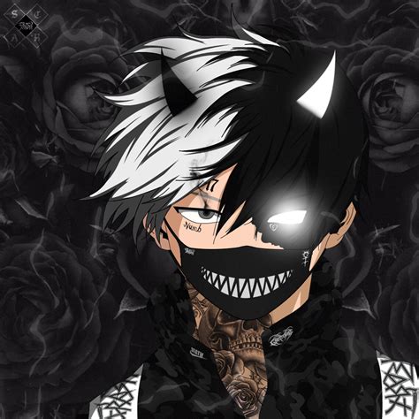 Anime Demon Boy Anime Devil Dark Anime Guys Cool Anime Guys Scary