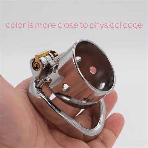 Stainless Steel Male Chastity Cage Binding Belt Lock Chastity Devices Restraint Picclick