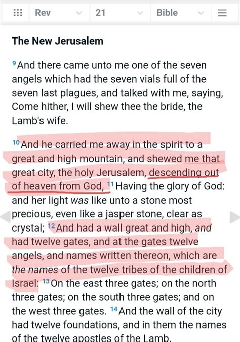 Rev 21 Bible The New Jerusalem And There Came Unto Me One Of The