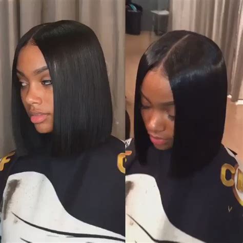 The Hottest Celebrity Hair Trend Centre Part Bob