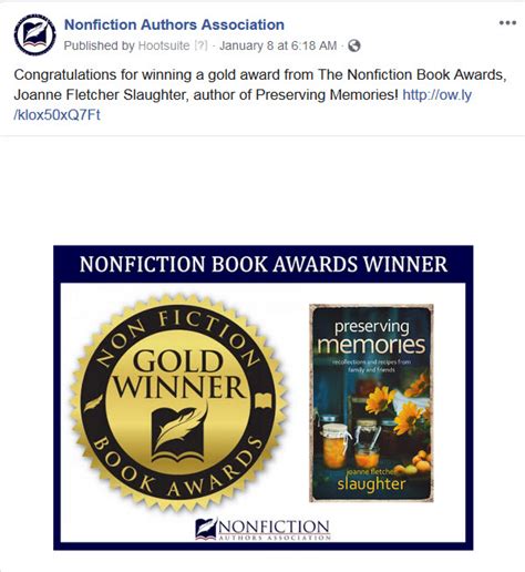 Nonfiction Book Awards Nonfiction Authors Association