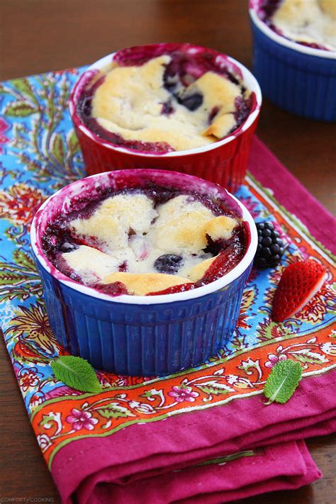 Mixed Berry Cobbler The Comfort Of Cooking