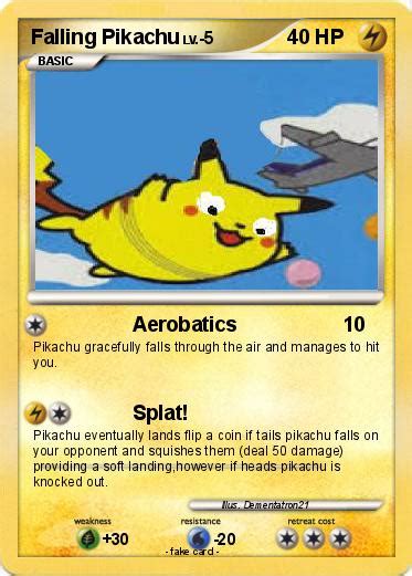 Pokémon Falling Pikachu Aerobatics My Pokemon Card