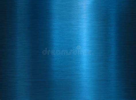 Brushed Polished Blue Metal Texture Background Stock Illustration