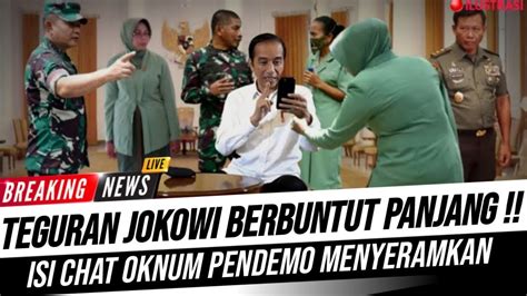 Dibongkar Jokowi Isi Obrolan Group Wa Oknum Pendemo Isinya