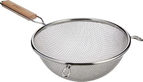Winco Ms3a 8d Strainer With Double Fine Mesh 8 Inch Diameter