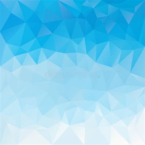 Vector Irregular Polygon Background With A Triangle Pattern In Sky Blue