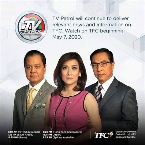 tv patrol uses other platfroms after abs cbn went off air