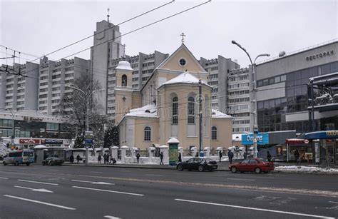 Domkyrkan Av Den Heliga Anden I Minsk Den Huvudsakliga Ortodoxa