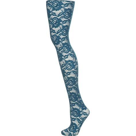 teal flower lace tights lace tights fashion rose lace