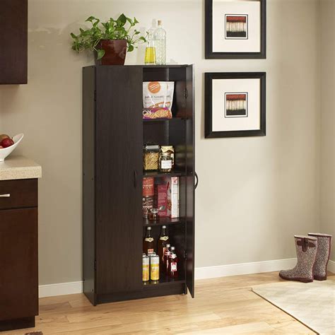 The pantry cabinet helps you create functional kitchen, laundry or utility room storage options. ClosetMaid Wooden Pantry Cabinet for Added Storage and ...