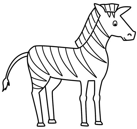 Zebra coloring pages to download and print for free