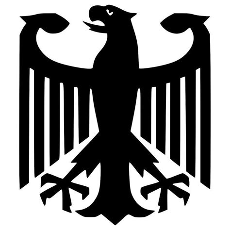 2x German Deutschland Coat Of Arms Eagle Vinyl Decal Sticker Different