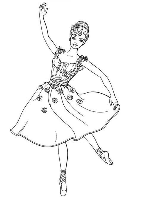 Free gymnastics coloring pages available for printing or online coloring. Barbie Doll Dancing Ballet Coloring Page: Barbie Doll ...