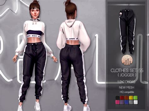 The Sims Resource Clothes Set 55 Jogger Bd221