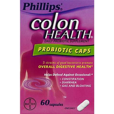 Phillips Daily Care Colon Health Daily Probiotic Capsules 60 Ct Box