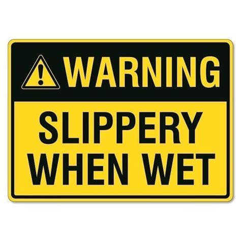 Warning Slippery When Wet Sign The Signmaker